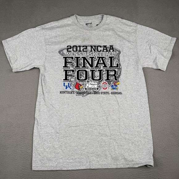Gear For Sports Other - 2012 NCAA Final Four Short Sleeve Shirt Mens Large Gray NCAA Basketball